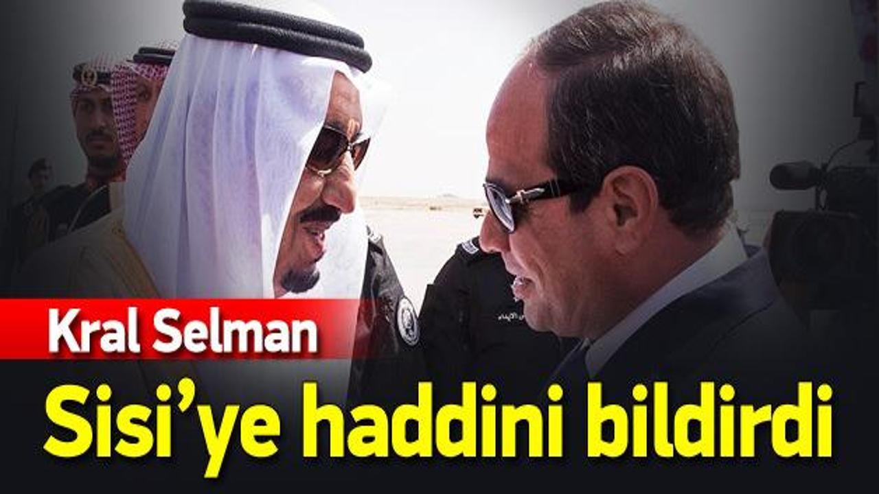 Kral Selman Sisi ye haddini bildirdi Haber 7 Ortadoğu