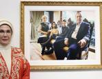 Emine Erdoğan, VakıfBank Sanat Galerisi'nin açılışına katıldı