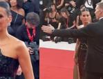 Nina Dobrev'in zor anları! Kırmızı halıda g&uuml;venlik g&ouml;revlisinin gazabına uğradı!