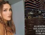 İstanbul&rsquo;daki sel g&ouml;r&uuml;nt&uuml;lerini paylaştı! Seren Serengil&rsquo;in notu dikkat &ccedil;ekti