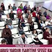 Esra Erol 'Uluslararası Yardım İşareti'ni uygulamalı g&ouml;sterdi 