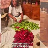 Şarkı &Ccedil;elik yine sevenlerinden tam not aldı: Annesiyle kışlık hazırlığına başladı