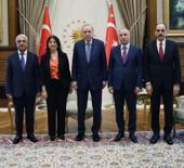 Cumhurbaşkanı Erdoğan, DEM heyetini kabul etti: Görüşmeden ilk kareler!