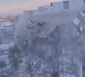 Diyarbakır’da ağır hasarlı 8 katlı bina, yıkım sırasında çöktü