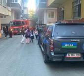 Rize’de 4 katlı apartmanda yangın