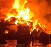 Samsun'da geri dönüşüm fabrikasında yangın