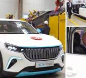 Cumhurbaşkanı Erdoğan törene Togg'un limuzin modeli ile geldi!