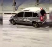 İstanbul'da yollar buz pistine d&ouml;nd&uuml;! Trafik kazaları peş peşe geldi