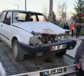 Otomobil park halindeki TIR&rsquo;a &ccedil;arptı: 1 yaralı