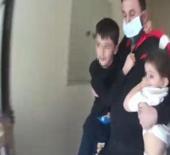 Apartmanda korkutan yangın: 9 kişinin tahliye anları kamerada