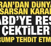 İran'dan t&uuml;m d&uuml;nyayı sarsan a&ccedil;ıklama: ABD'ye rest &ccedil;ektiler! Trump tehdit etmişti...