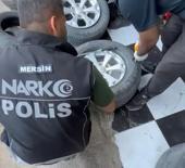 Pikabın lastiklerine gizlenmiş 8 kilo 266 gram eroin ele ge&ccedil;irildi