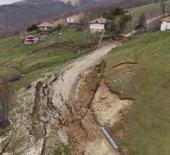 Samsun'da toprak kayması: Yaylaya ulaşım kapandı!