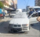 Antalya'da korku dolu anlar: Patlayıp alev topuna d&ouml;nen ara&ccedil;tan canlarını zor kurtardılar