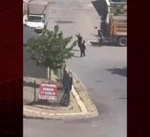 Kahramanmaraş'ta d&ouml;ner bı&ccedil;aklı palalı kavga kameraya yansıdı!