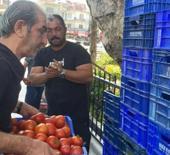 Halde alıcı bulamadı, 4 ton domatesi &uuml;cretsiz dağıttı!