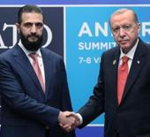 Cumhurbaşkanı Erdoğan, Şara ile g&ouml;r&uuml;şt&uuml;