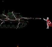 15 Temmuz Şehitler K&ouml;pr&uuml;s&uuml; semalarında dronlarla ışık g&ouml;sterisi yapıldı