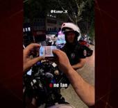 Trafik &ccedil;evirmesi tersine d&ouml;nd&uuml;: Yunus polisini &ccedil;evirip ehliyet sordu