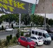 Drift atarak geldi, başka bir otomobile &ccedil;arparak ka&ccedil;tı