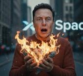 SpaceX hisseleri %50 eridi: Elon Musk 45 g&uuml;nde 750 milyar dolar kaybetti!