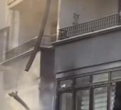 Elektrikli ara&ccedil; şarj istasyonunda &ccedil;ıkan yangın daireye sı&ccedil;radı