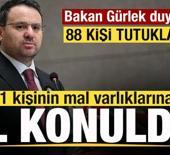 Bakan G&uuml;rlek'ten 'Fon' a&ccedil;ıklaması! 351 kişinin mal varlıklarına el konuldu! 