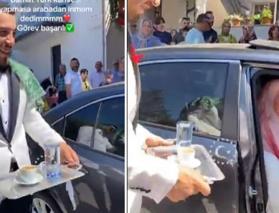 Gelin "yoksa arabadan inmem" dedi ve damada zorla bunu yaptırdı!
