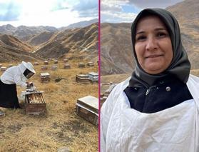 Devlet desteğiyle arıcılığa başlayan kadın girişimci yıllık bal üretimini 4 tona çıkardı!