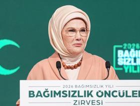 Emine Erdoğan Bağımsızlık &Ouml;nc&uuml;leri Zirvesi'nde konuştu: 2026'yı Bağımsızlık Yılı ilan ediyoruz
