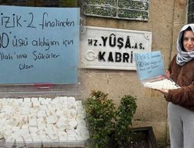 Sınavdan 80 aldı lokum dağıttı: Allah&rsquo;ıma ş&uuml;k&uuml;rler olsun!