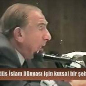 MHP'nin Kurucu lideri T&uuml;rkeş'ten Kud&uuml;s ve Filistin savunması vurgusu