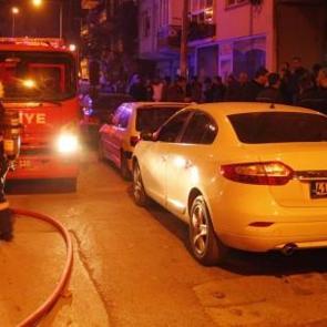 6 katlı apartmanda yangın paniği