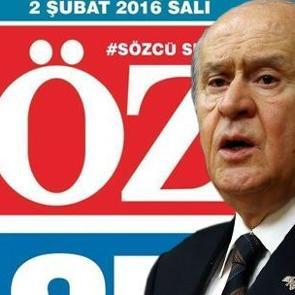 MHP'nin gazetesinden S&ouml;zc&uuml; yazarına: Edepsiz al&ccedil;ak