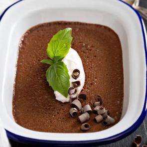 Kahveli, Bitter Çikolatalı Mus