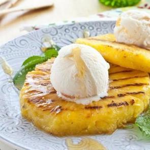 Dondurmalı kızarmış ananas tarifi