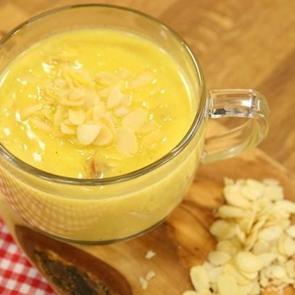 Bademli terbiyeli tavuk çorbası tarifi