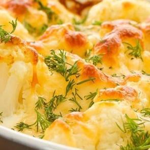 Fırında beşamel soslu karnabahar