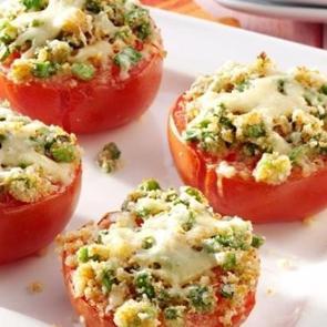 Parmesan ve gravyerli ızgara domates tarifi