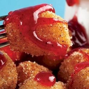 Frambuaz soslu kızarmış lokma tarifi