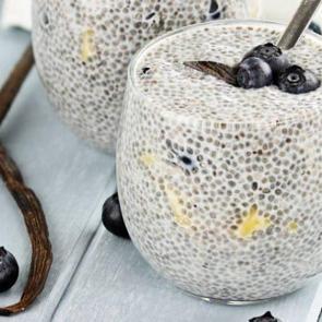 Chia tohumlu diyet puding tarifi