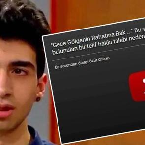 &Ccedil;ağatay Akman'ın şarkısını Youtube neden kaldırıldığı belli oldu!