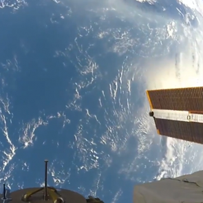 Aksiyon kamerasıyla uzayda &ccedil;ekim yaptı!