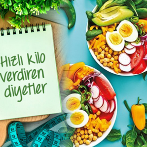 Hızlı kilo verdiren en sağlıklı diyet listeleri