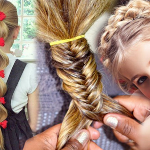 Evde yapılabilecek &ccedil;ocuk sa&ccedil; modelleri neler? Pratik ve kolay okul sa&ccedil; modelleri