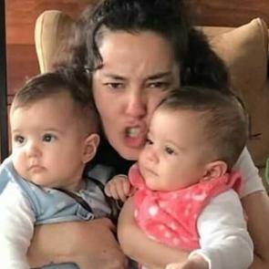 Pelin Akil ve Anıl Altan'ın ikizleriyle eğlenceli anları!