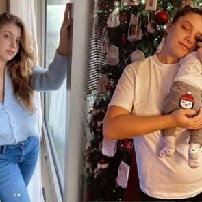 Gamze Er&ccedil;el, bebeği Aylin Mavi'nin y&uuml;z&uuml;n&uuml; ilk kez g&ouml;sterdi! 