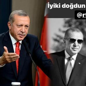 &Uuml;nl&uuml; isimlerden Cumhurbaşkanı Erdoğan'ın doğum g&uuml;n&uuml;ne &ouml;zel paylaşımlar
