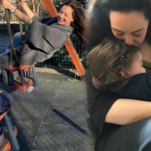 Azra Akın minik oğlu ile fotoğrafını paylaştı! 