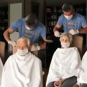 İş adamı Sadettin Saran, anne ve babasının sa&ccedil;larını kesti!